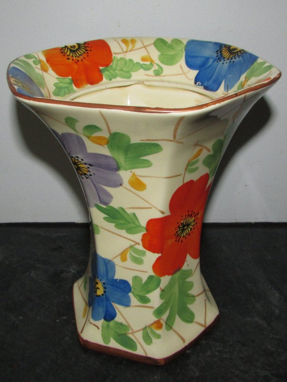 Vintage Arthur Wood Floral Vase